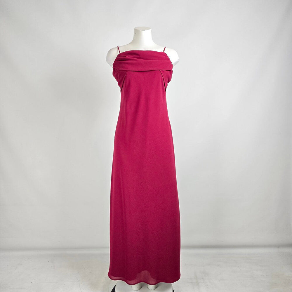 Vintage Jessica Burgundy Long Event Dress Size S